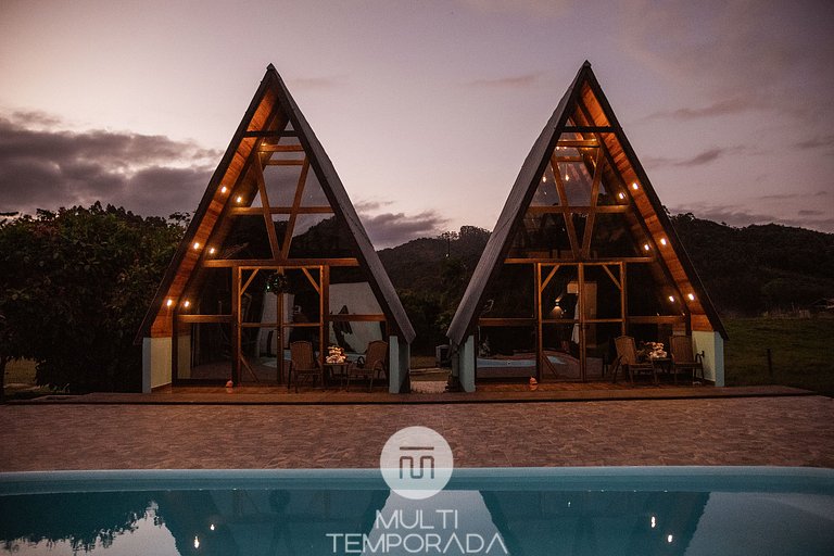 Chalé Suíço com Hidromassagem - Pousada Sestrem