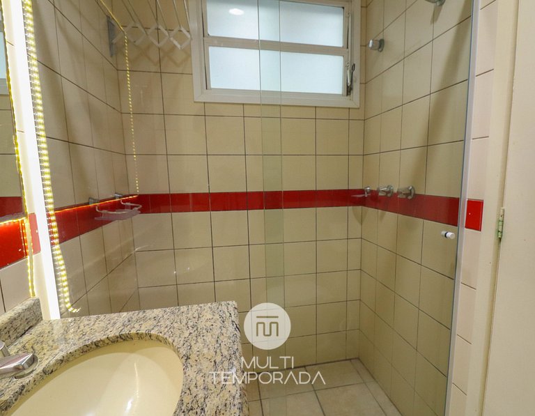 Apartamento com vista para o mar e wi-fi - BG01H