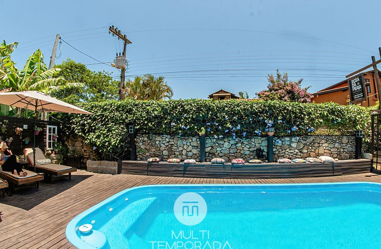 Casa Master com Varanda - Pousada Rosa da Praia