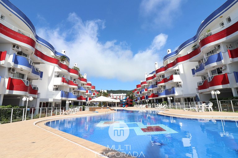 Maravilhoso apto com vista mar e piscina - MB04I