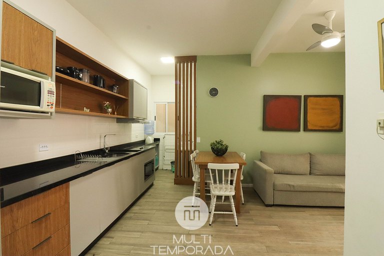 Maravilhoso apartamento com vista mar e piscina