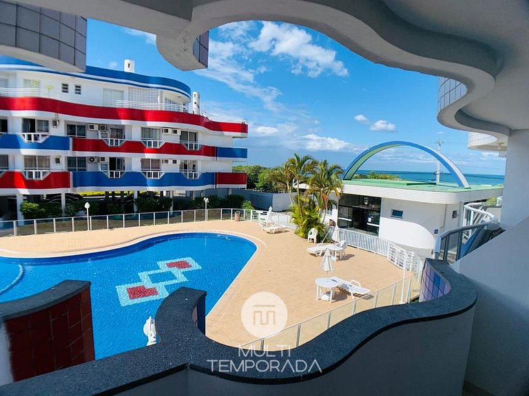 Maravilloso apartamento con vista al mar y piscina - HB03F