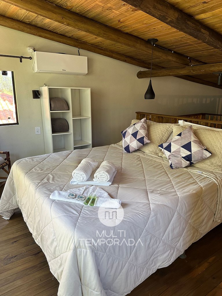 Chalé Deluxe Queen - Pousada Cardoso Surf Camping
