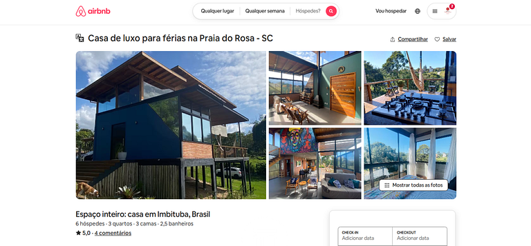 Luxury Holiday Home In Praia do Rosa - SC