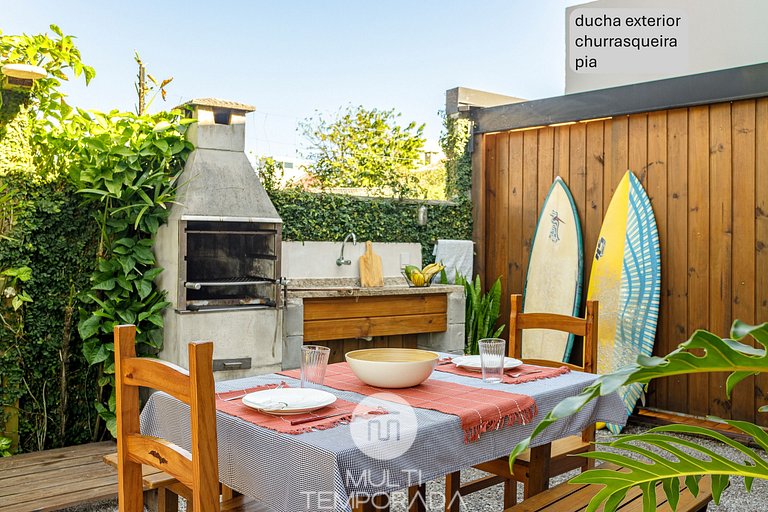 EcoHouse intimista e jardim tropical à 200m praia