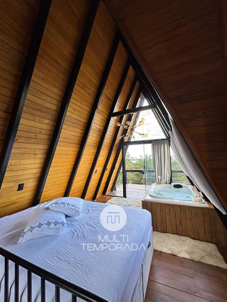 Chalé Lagoa do Coração c/ Jacuzzi - Paulo Lopes/SC