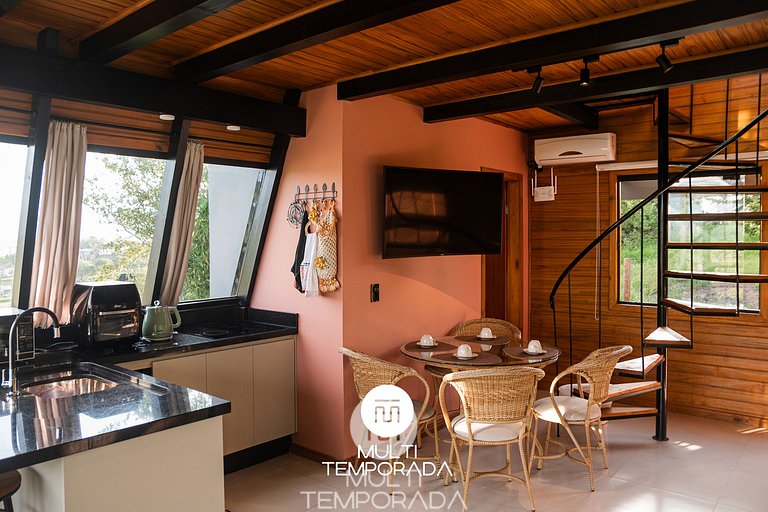 Chalé Lagoa do Coração c/ Jacuzzi - Paulo Lopes/SC