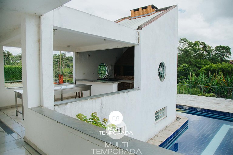 Chácara 3 Poderes Piscina - 60 pessoas - Guararema