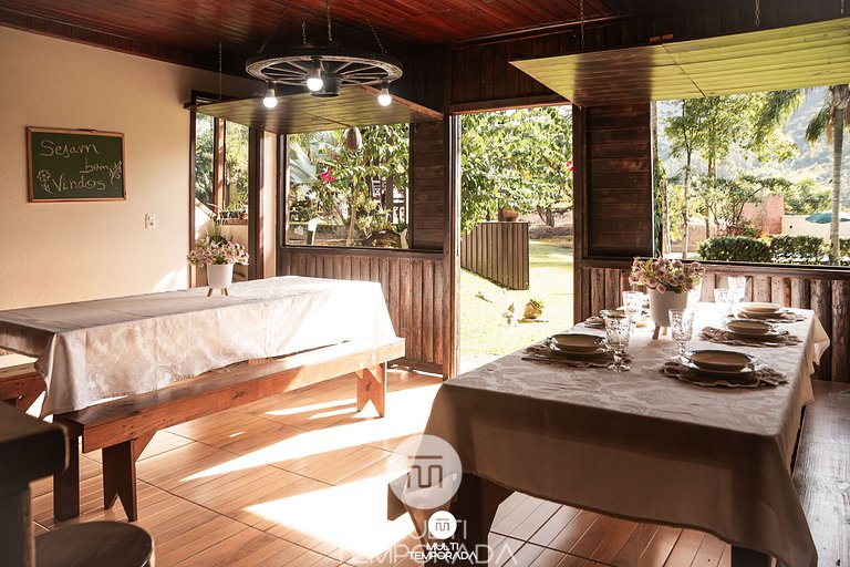 Sítio Morada do Pai com Piscina e Sinuca