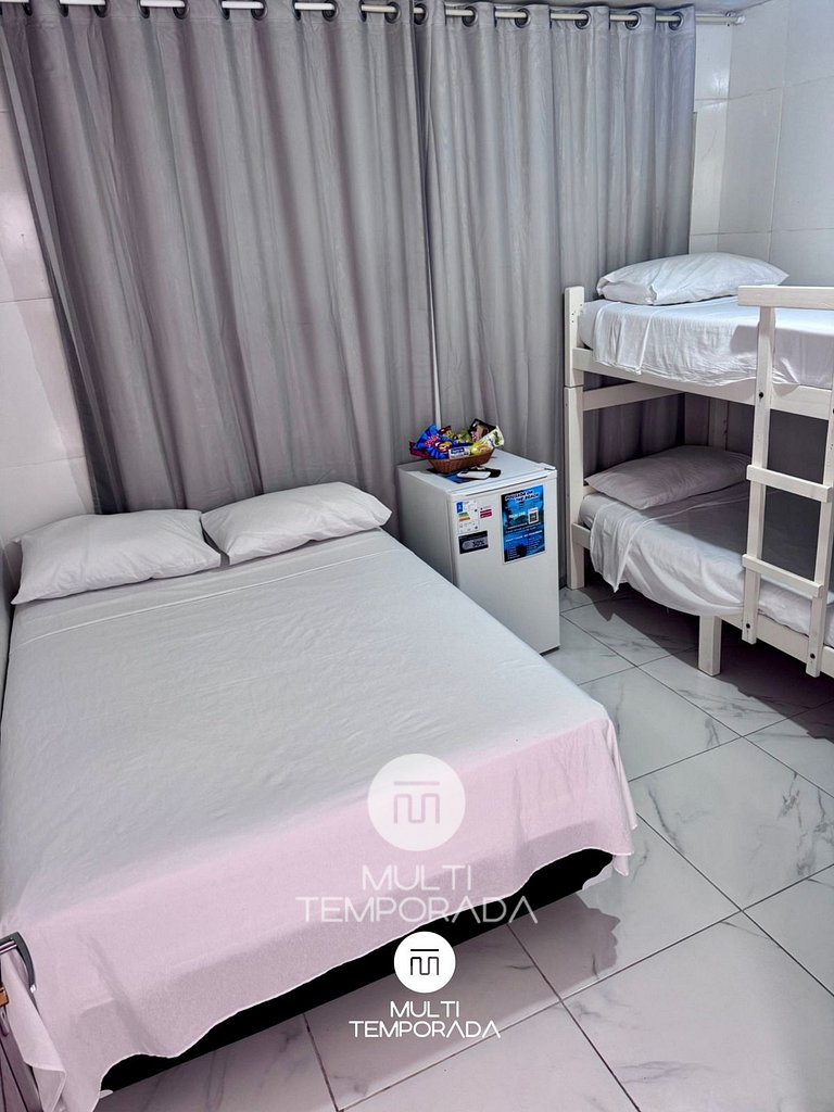 Suíte Quadrupla Térrea - Pousada On the Beach