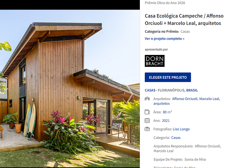 Exclusive EcoHouse! Privacy 100 m Praia Campeche