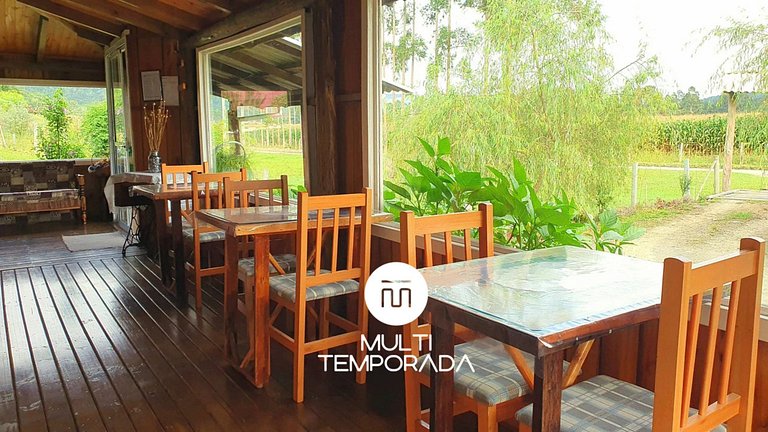 Pousada Mato Verde - Chalé Rosa - Vista pro Lago