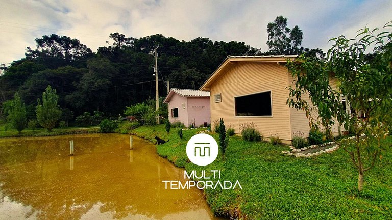 Pousada Mato Verde - Chalé Rosa - Vista pro Lago