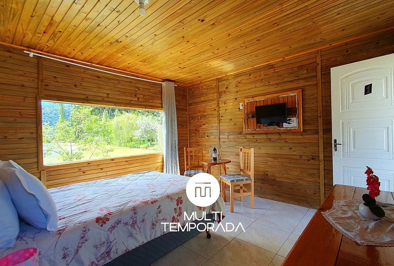 Pousada Mato Verde - Chalé Rosa - Vista pro Lago