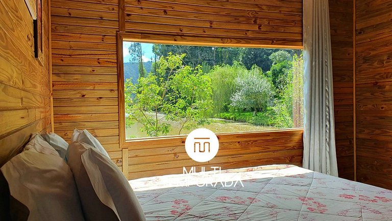 Pousada Mato Verde - Chalé Rosa - Vista pro Lago