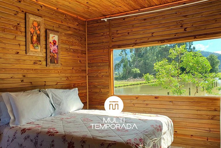 Pousada Mato Verde - Chalé Rosa - Vista pro Lago