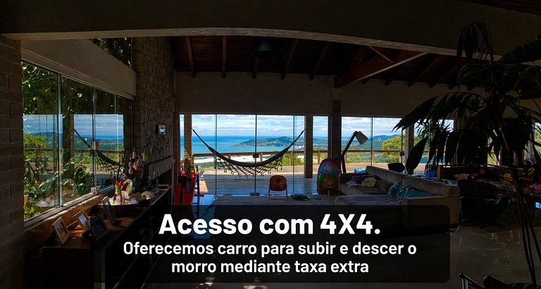Casa Garopaba com Vista Panorâmica do Mar