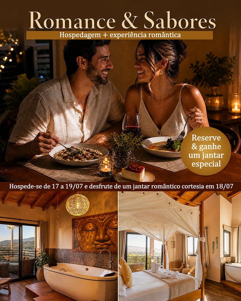 Suíte Lotus c/ Banheira - Shiva Boutique Hotel