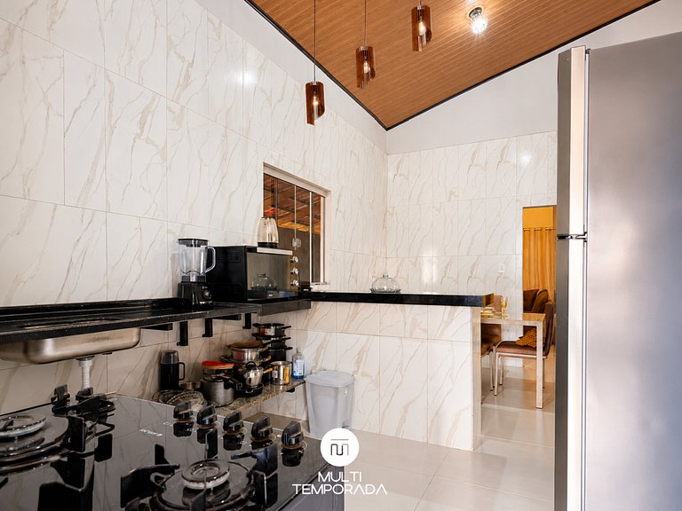 Casa Santa Bárbara 3Q | Piscina + Sinuca