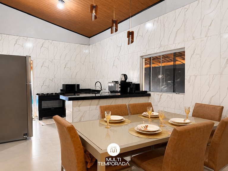 Casa Santa Bárbara 3Q | Piscina Aquecida + Sinuca