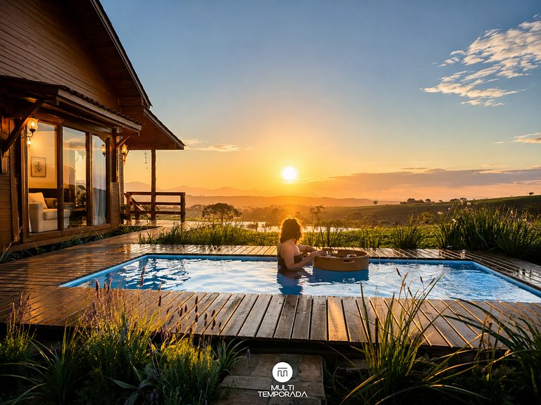 Cabana Gaia - Piscina Aquecida - Alfredo Wagner/SC