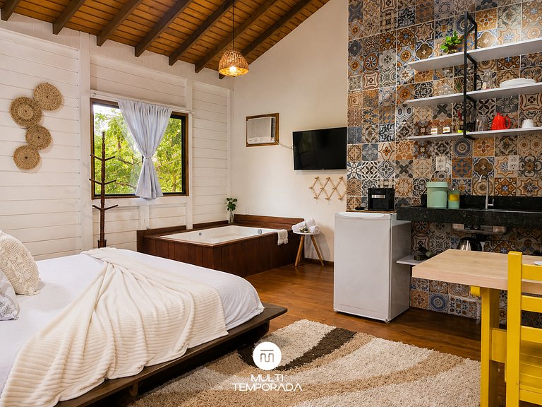 Cabana com Hidro - Pousada Coração do Rosa