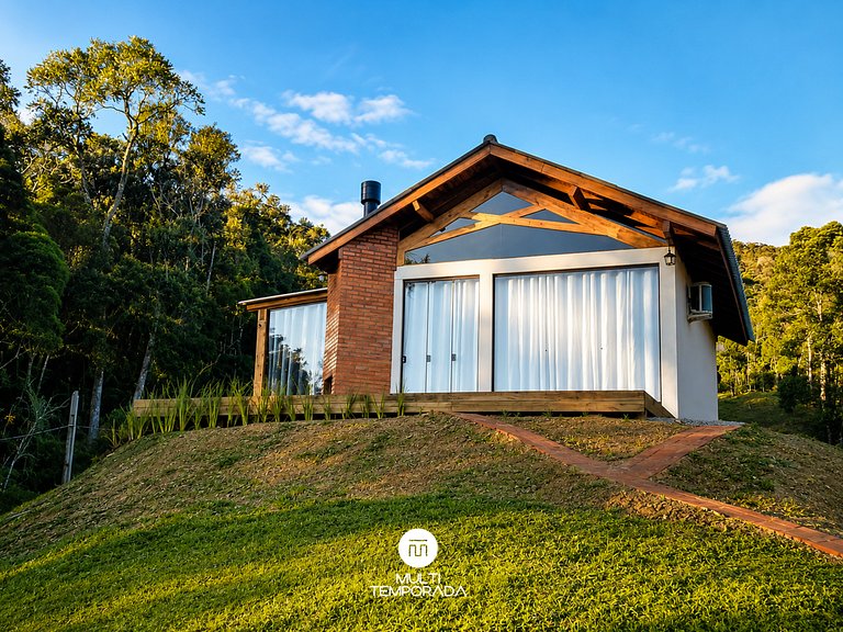 Chalé Caminho do Sol - 1 - com Jacuzzi e Lareira