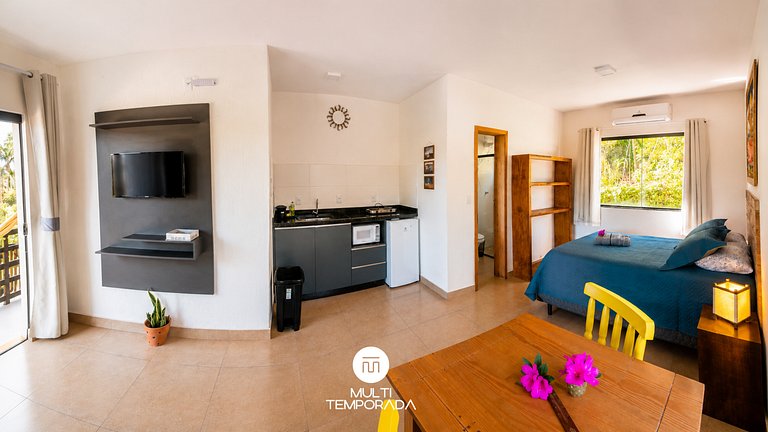 Flat 1|2 - Lugar ao Sol - Flats c/ Cozinha no Rosa