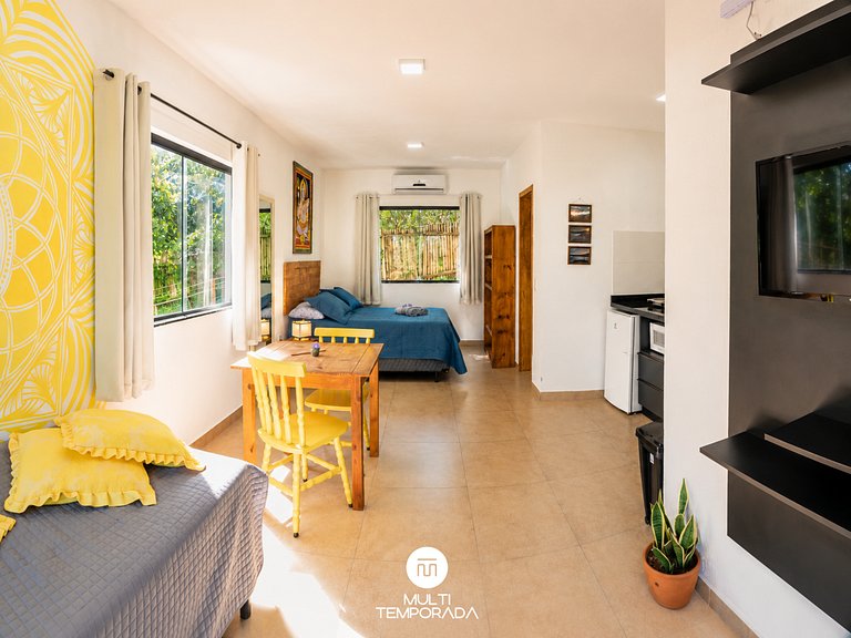 Flat 1|2 - Lugar ao Sol - Flats c/ Cozinha no Rosa