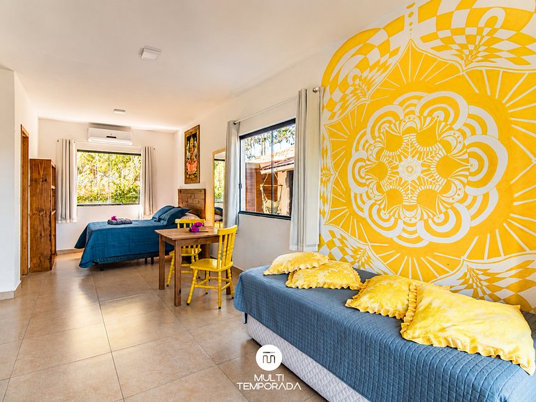 Flat 1|2 - Lugar ao Sol - Flats c/ Cozinha no Rosa