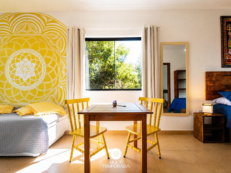 Flat 1|2 - Lugar ao Sol - Flats c/ Cozinha no Rosa