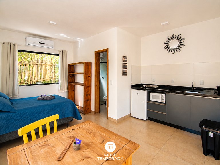 Flat 1|2 - Lugar ao Sol - Flats c/ Cozinha no Rosa