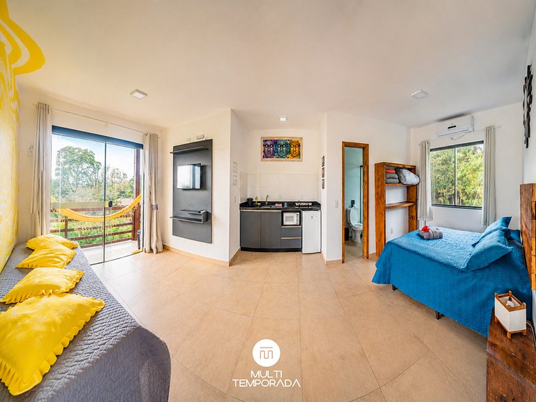 Flat 3|4 - Lugar ao Sol - Flats c/ Cozinha no Rosa