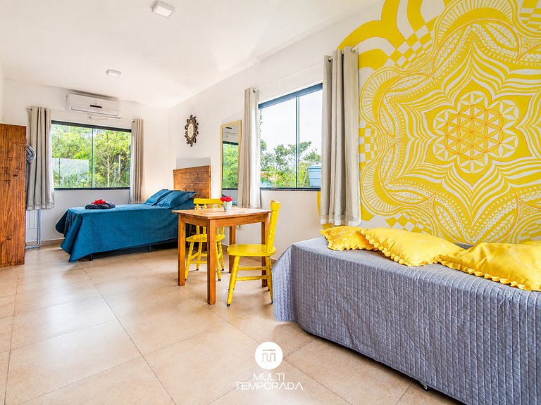 Flat 3|4 - Lugar ao Sol - Flats c/ Cozinha no Rosa