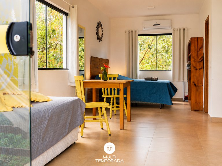 Flat 3|4 - Lugar ao Sol - Flats c/ Cozinha no Rosa