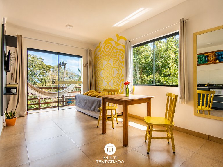 Flat 3|4 - Lugar ao Sol - Flats c/ Cozinha no Rosa