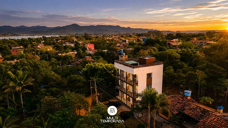 Flat 3|4 - Lugar ao Sol - Flats c/ Cozinha no Rosa