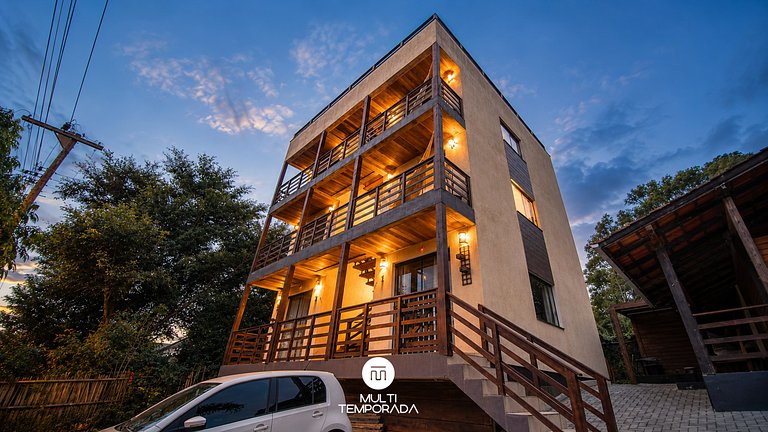 Flat 3|4 - Lugar ao Sol - Flats c/ Cozinha no Rosa