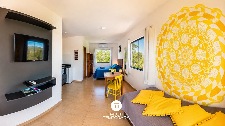 Flat 5|6 - Lugar ao Sol - Flats c/ Cozinha no Rosa