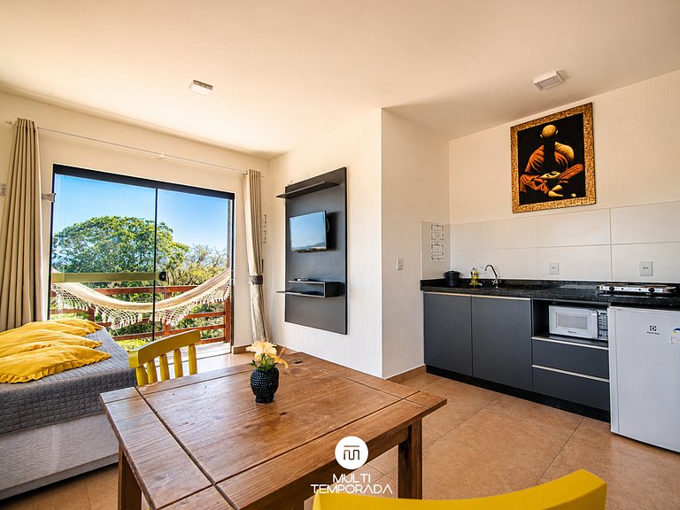 Flat 5|6 - Lugar ao Sol - Flats c/ Cozinha no Rosa