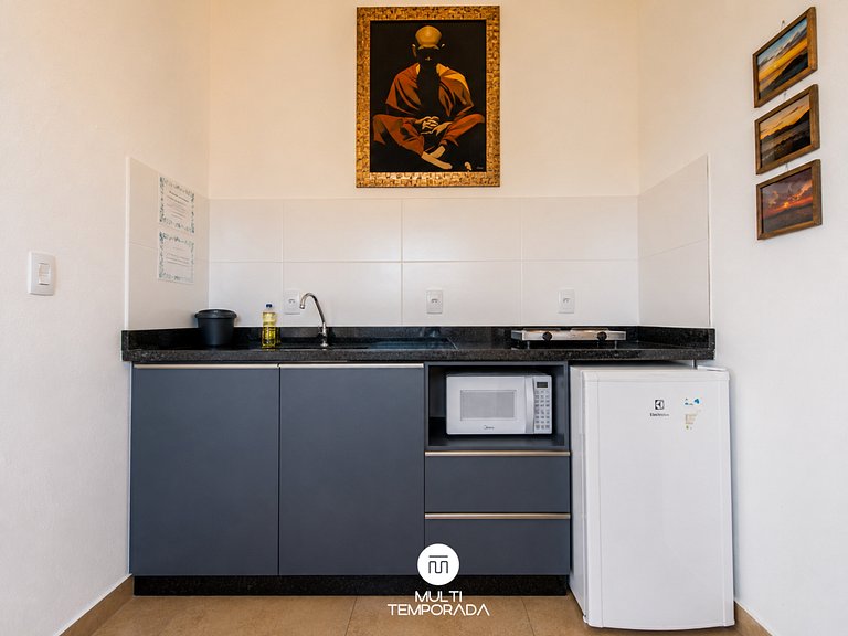 Flat 5|6 - Lugar ao Sol - Flats c/ Cozinha no Rosa