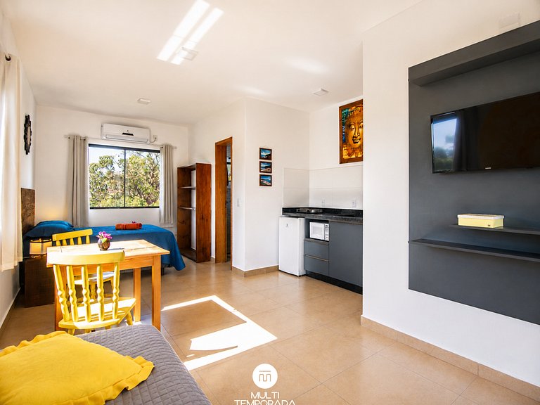 Flat 5|6 - Lugar ao Sol - Flats c/ Cozinha no Rosa