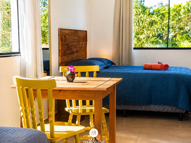 Flat 5|6 - Lugar ao Sol - Flats c/ Cozinha no Rosa