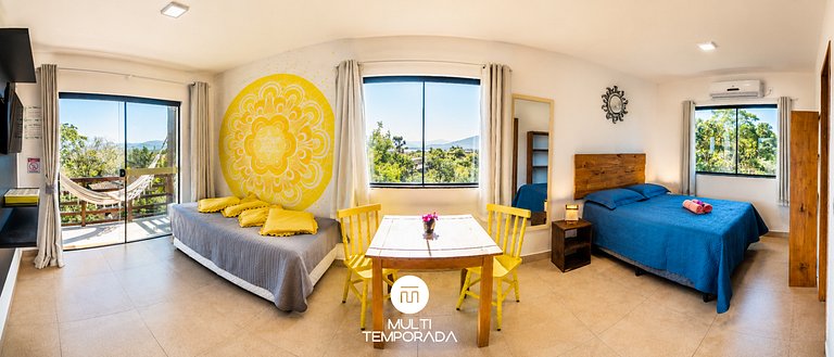 Flat 5|6 - Lugar ao Sol - Flats c/ Cozinha no Rosa