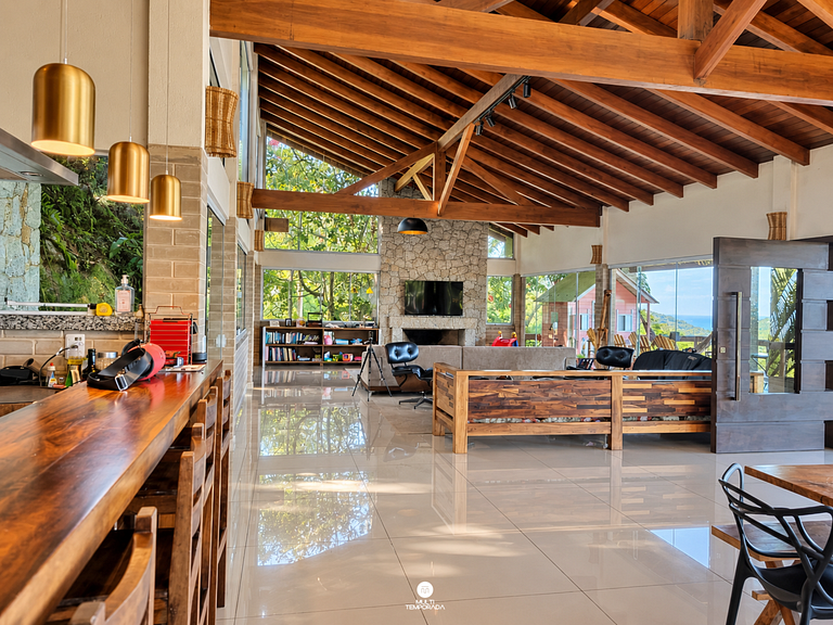 Casa Garopaba com Vista Panorâmica do Mar