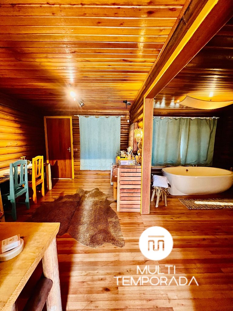 Cabin O Tambor: bathtub for 2 people