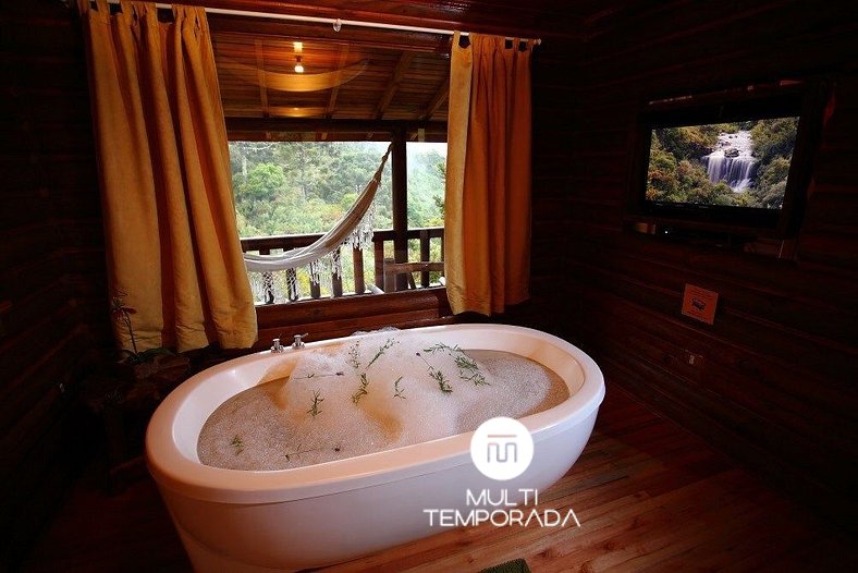 Count the Strokes Cabin: bathtub for 2 people