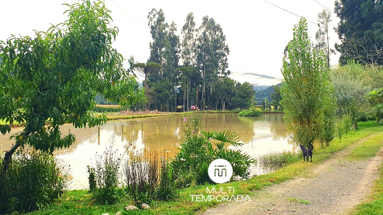 Pousada Mato Verde - Chalé Rosa - Vista pro Lago