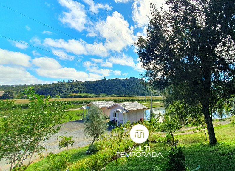 Pousada Mato Verde - Chalé Rosa - Vista pro Lago